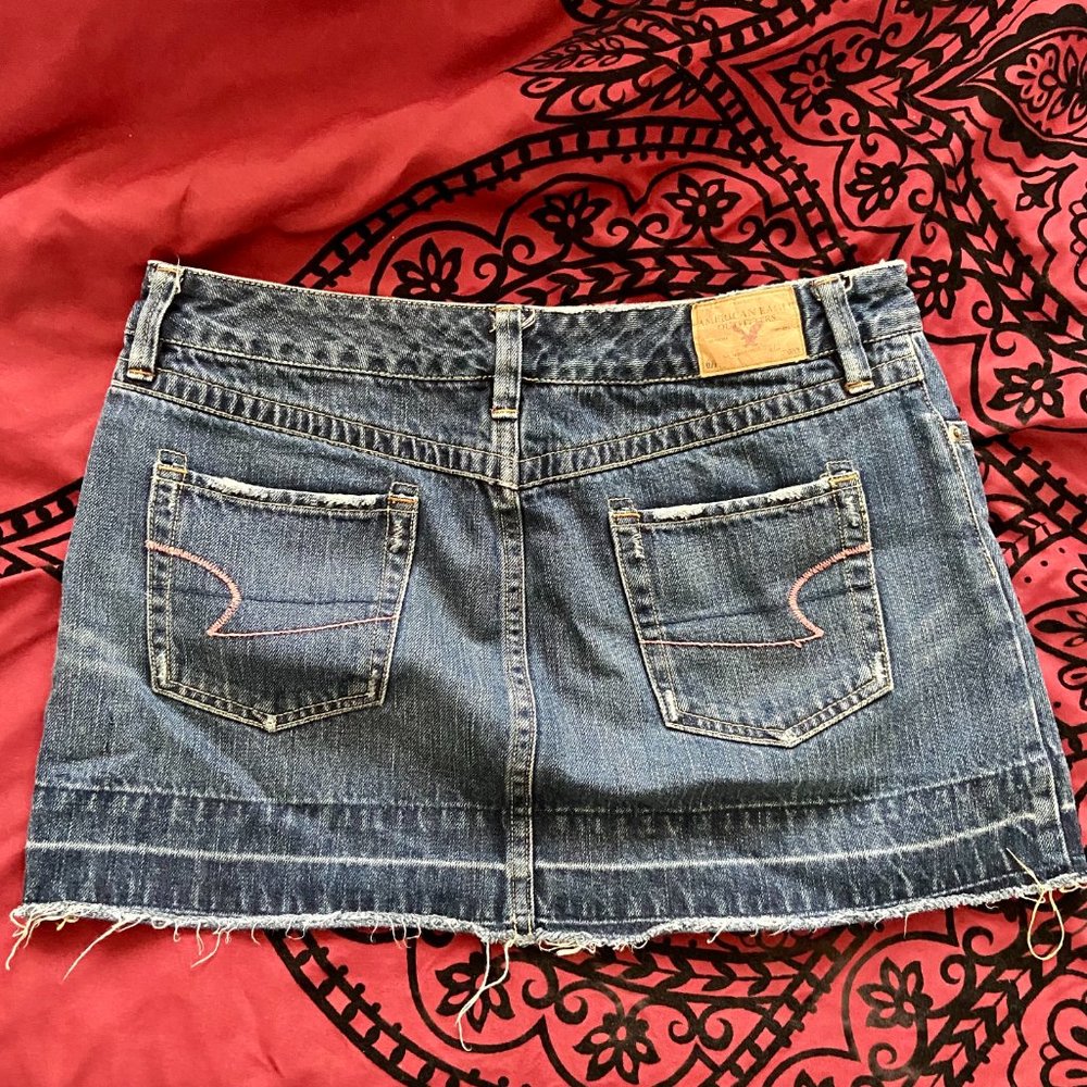 American Eagle Outfitters Denim Mini Skirt - Blue